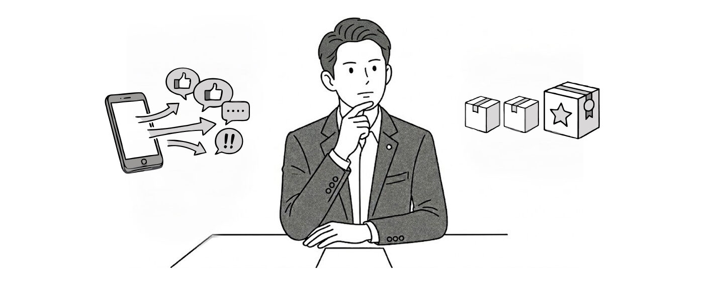 ブランド戦略でよくある3つの課題（言葉の解釈・ターゲット設定・一貫性の欠如）を示すイラスト