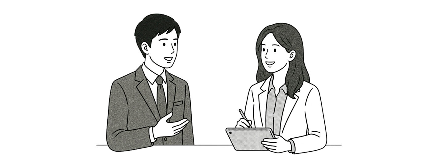 ブランド戦略の壁打ち相手として並走するクリップのチームイメージ